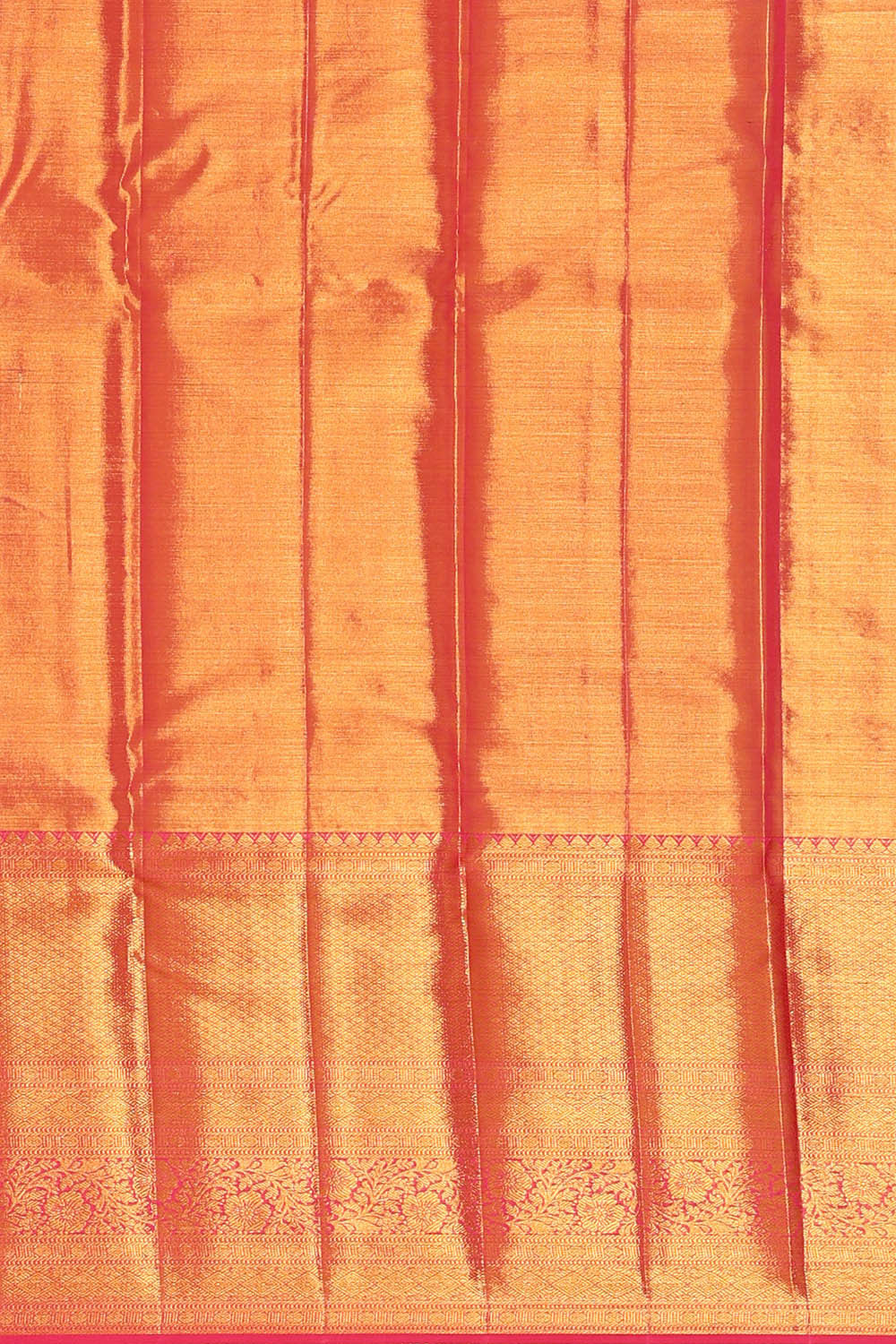 Image of Kanchipattu Peach Tissue Brocade Saree